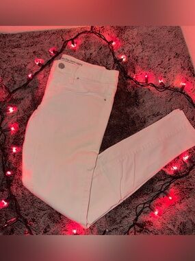 Mossimo Supply Co. White Skinny Jeans